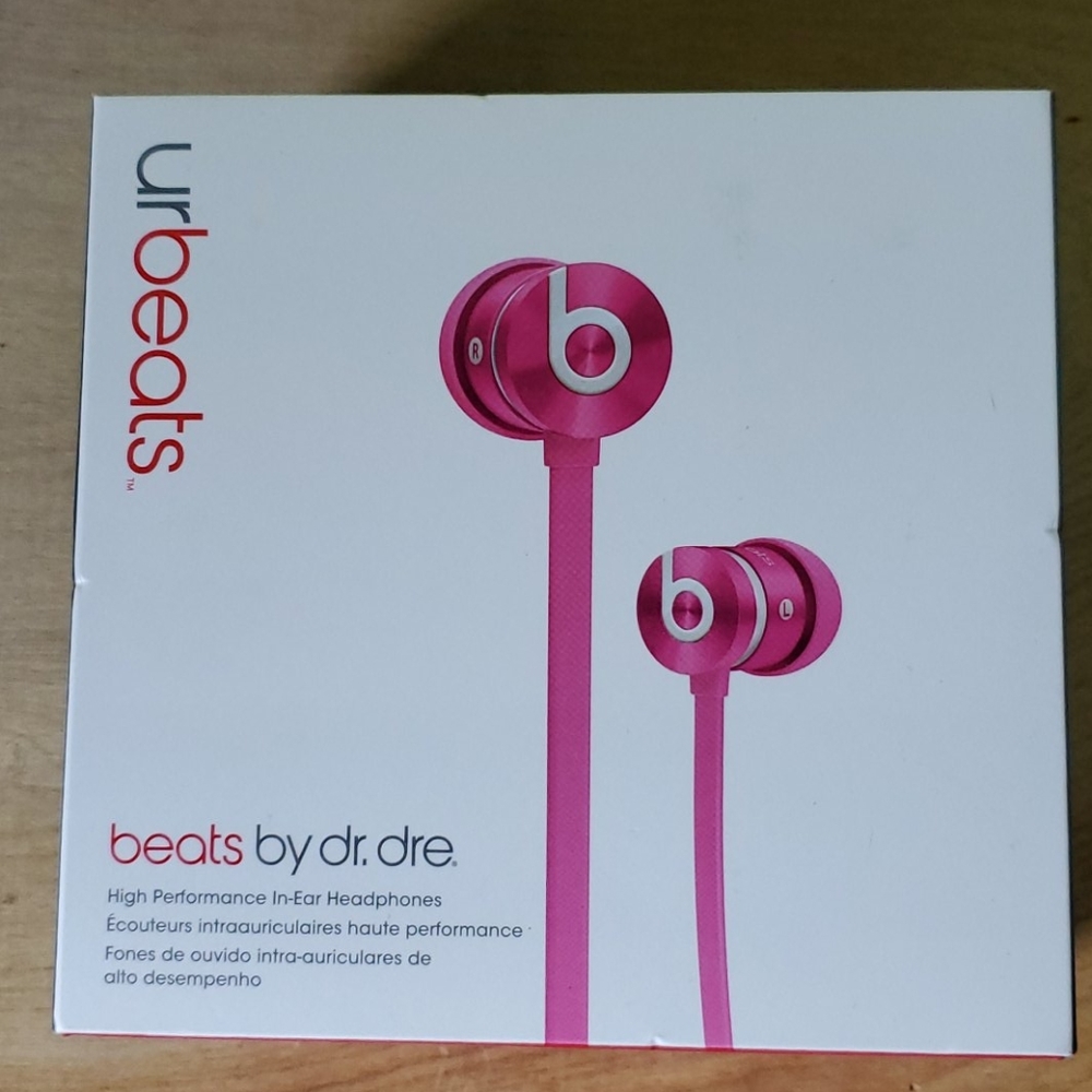 Hot Pink Beats ear buds
